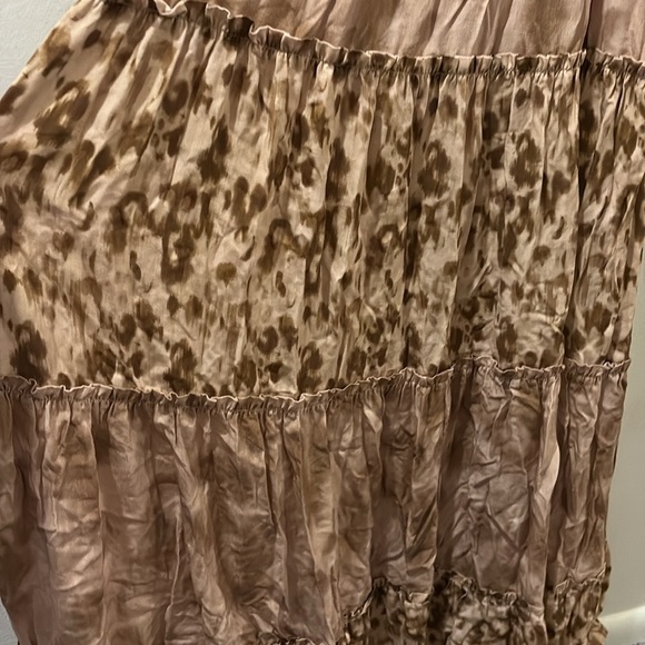 Especia - Anthropologie - Elegant Brown Maxi Dress - large - tie straps - Picture 4 of 7